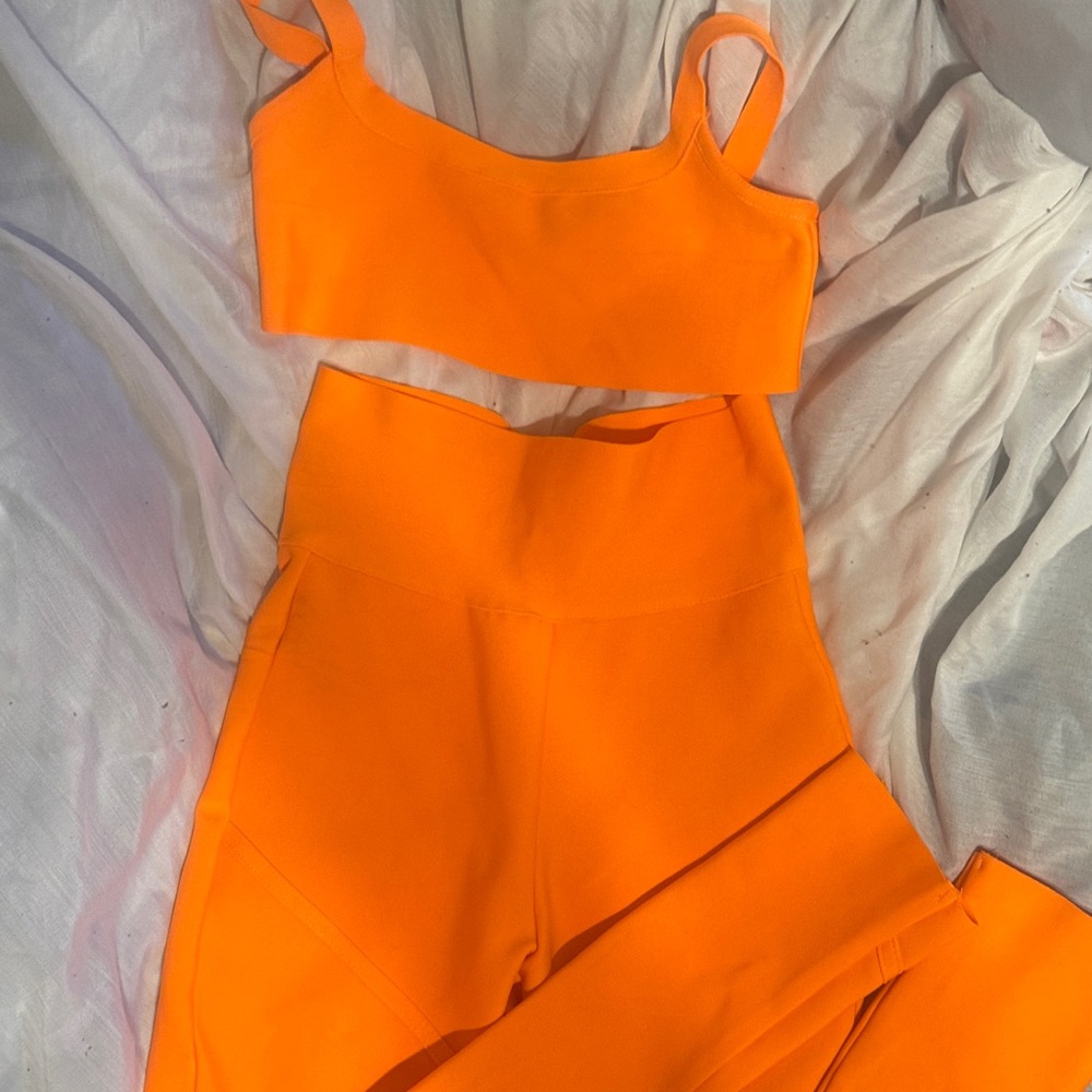 Fashion Nova Orange Leggings Set